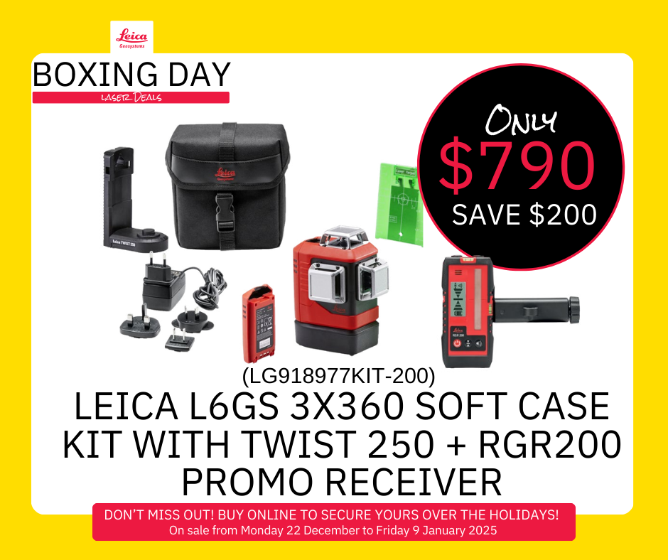 Leica Lino L6G 3x360 Soft Case kit with Twist 250 + RGR200 Promo Receiver