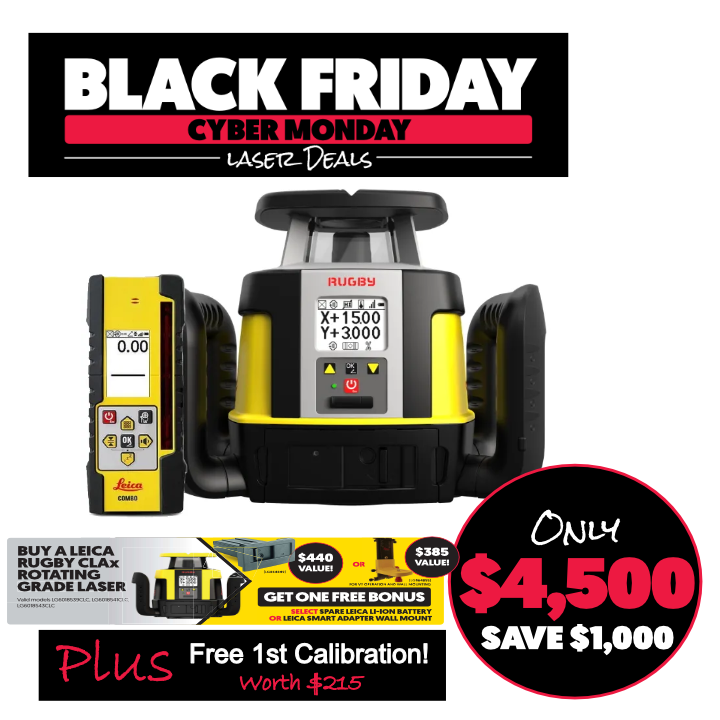 Leica Rugby CLAx 700 Dual Grade Laser with COMBO Receiver