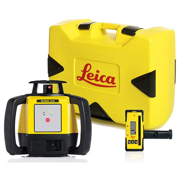 Leica Rugby 610 Rotating Laser with Rod Eye 120 Receiver