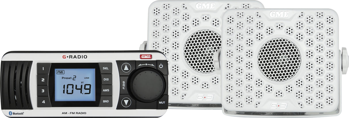 GR300BTWEP Bluetooth AM/FM Marine Stereo - Entertainment Pack