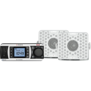 GME Bluetooth AM/FM Marine Stereo - White