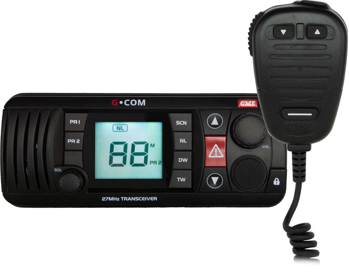 GX400B - 27MHz Fixed Mount Marine Radio - Black